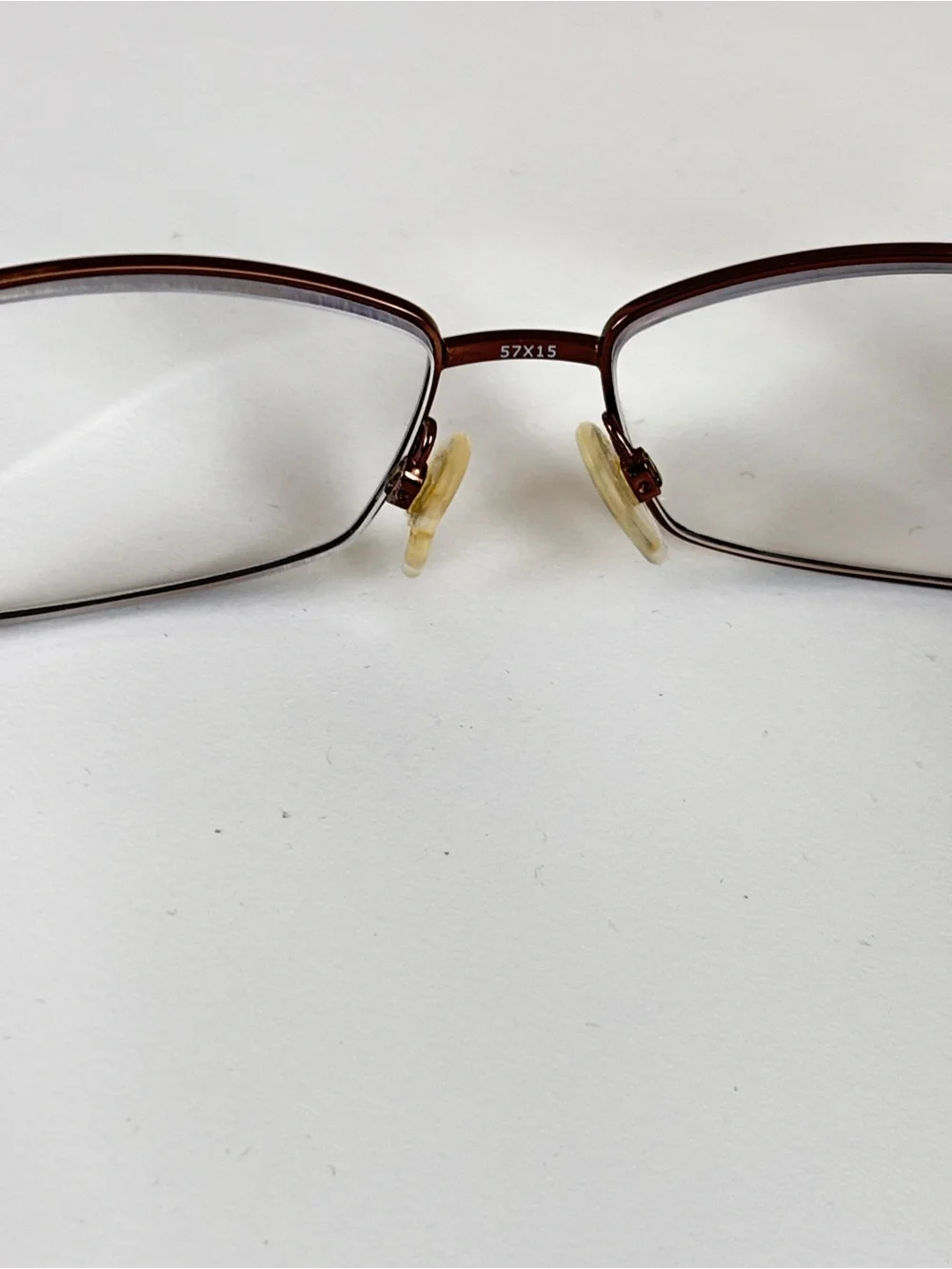 RS/Steffani Rectangular Brown Metal Rim Glasses RSS 03 COL 10 57X15-135